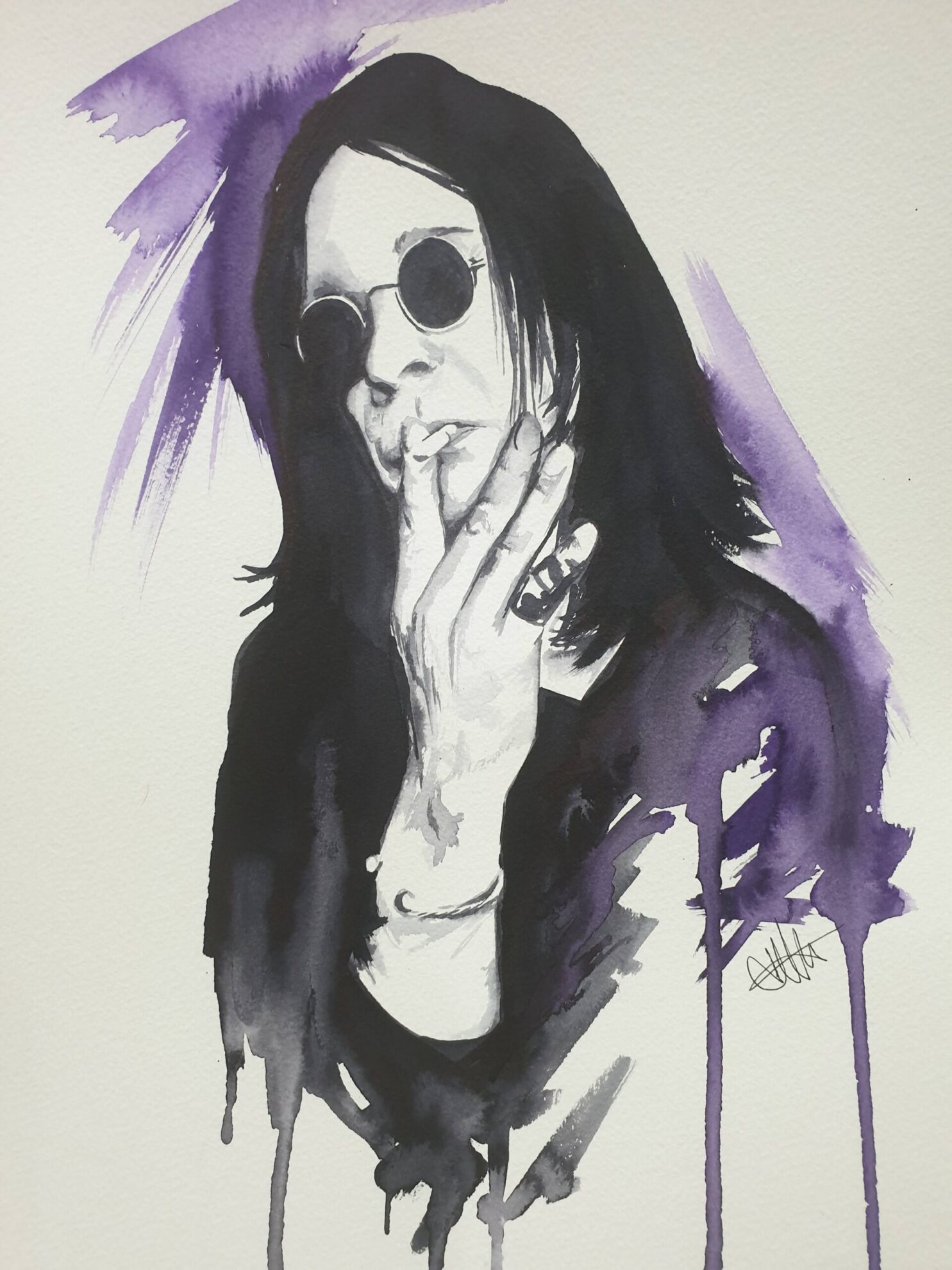 OZZY Ink Painting