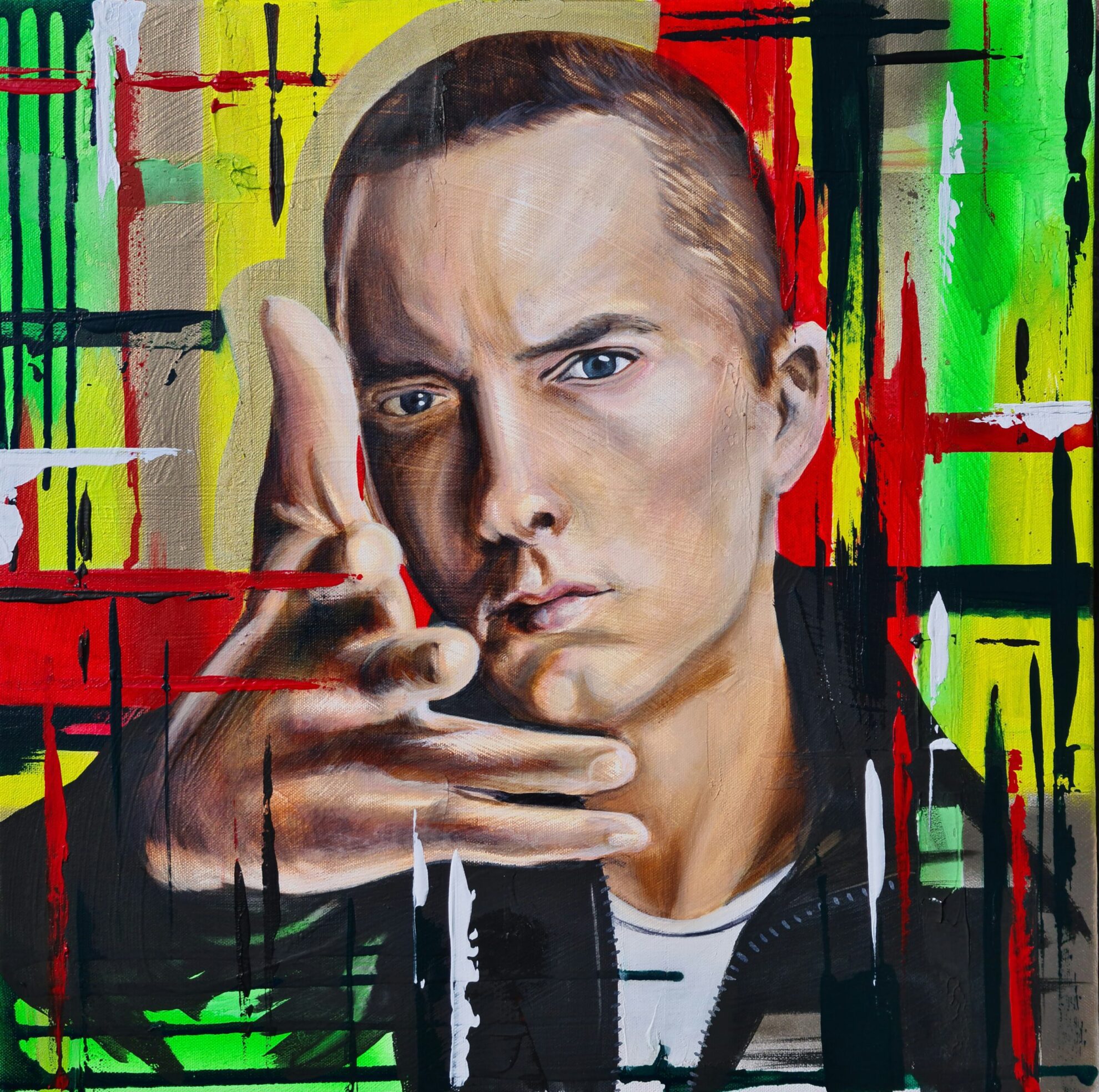 Marshall Mathers Eminem 1 Portrait Painting