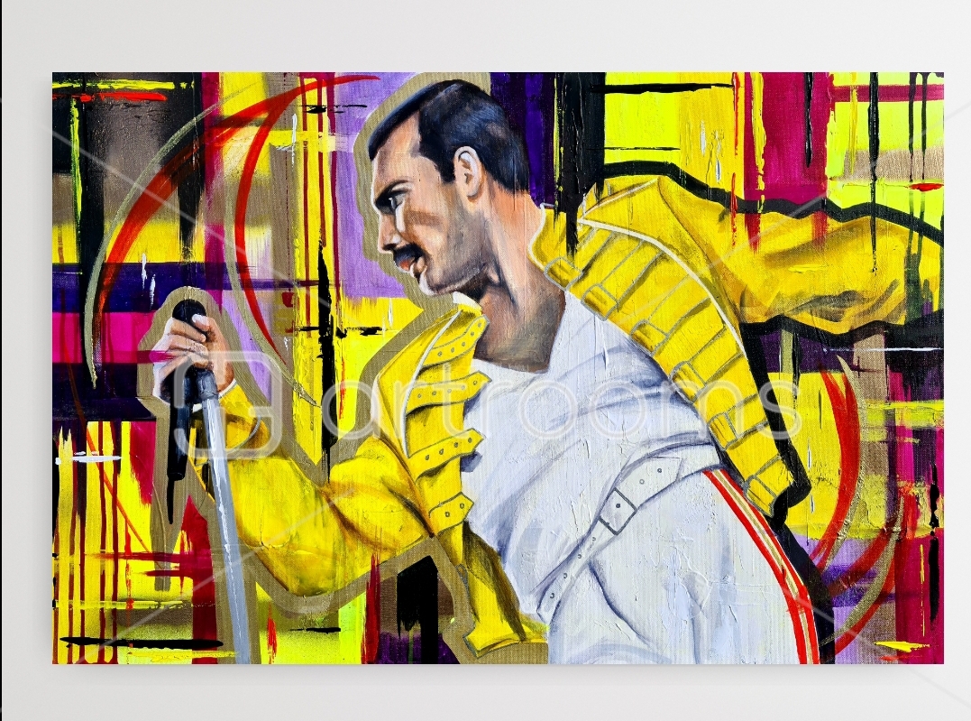 Freddie Mercury Queen Portrait - Image 2