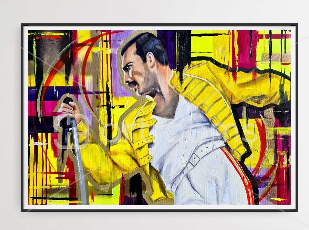 Freddie Mercury Queen Portrait - Image 3