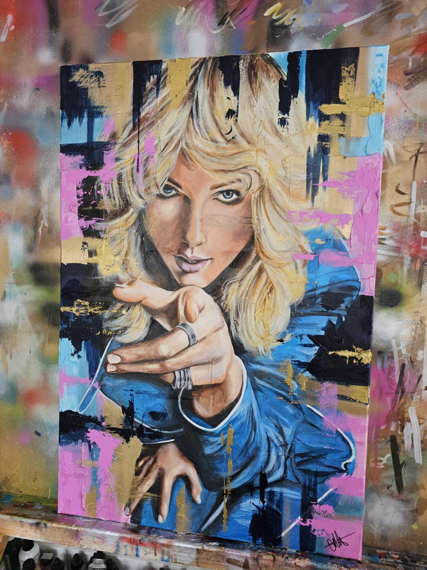TAYLOR SWIFT Acrylic Abstract Painting - Image 5