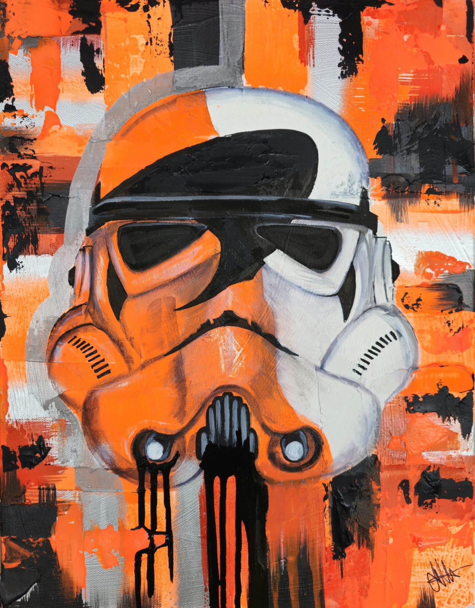 MCLAREN STORMTROOPER Abstract Portrait Painting