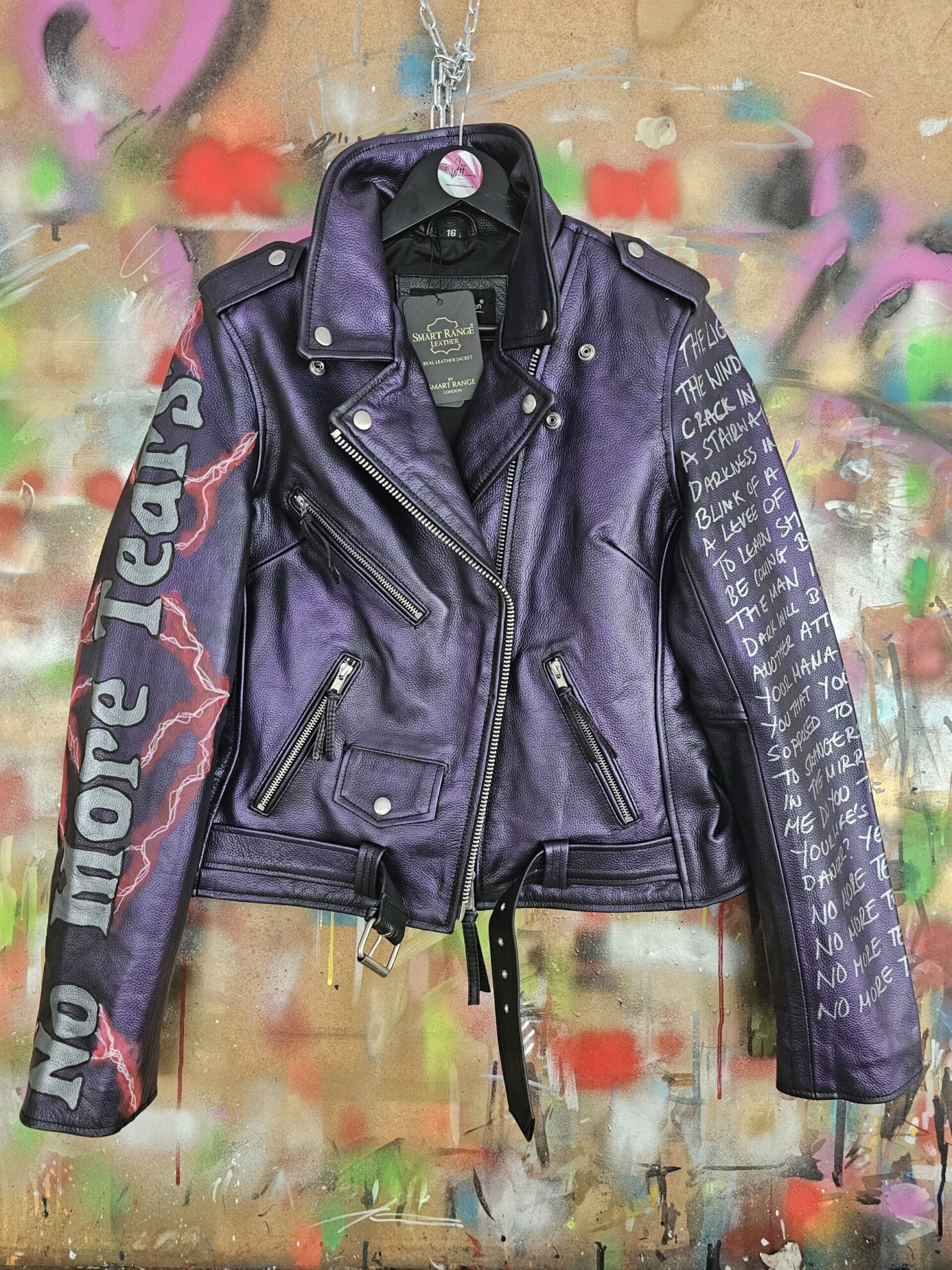 Ozzy Osbourne Inspired Leather Jacket - Image 3