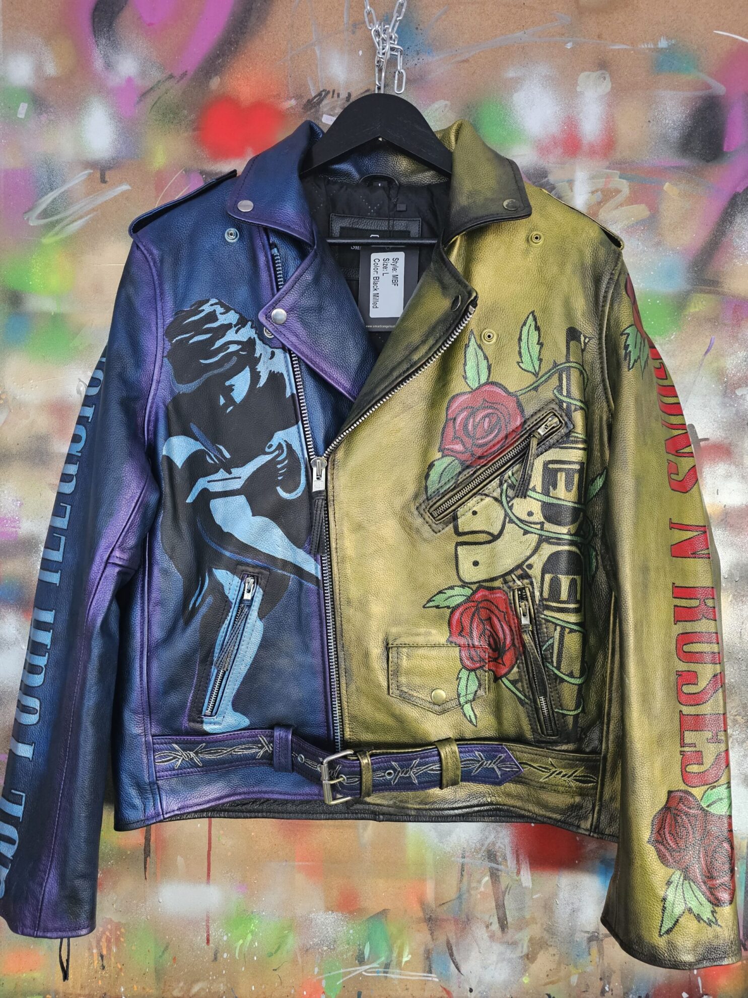 Guns N Roses Use Your Illusion Inspired Leather Jacket - Image 3