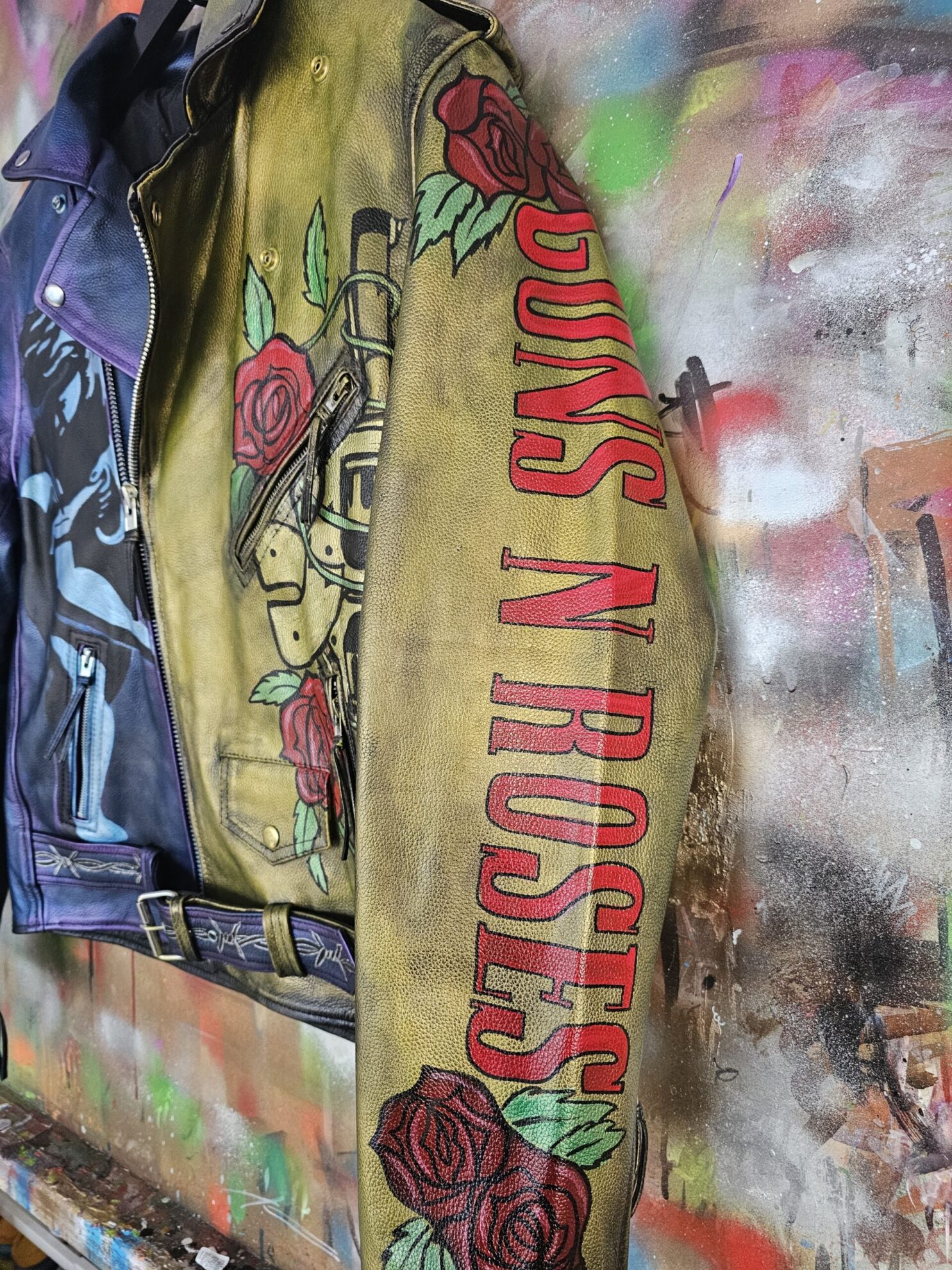 Guns N Roses Use Your Illusion Inspired Leather Jacket - Image 4