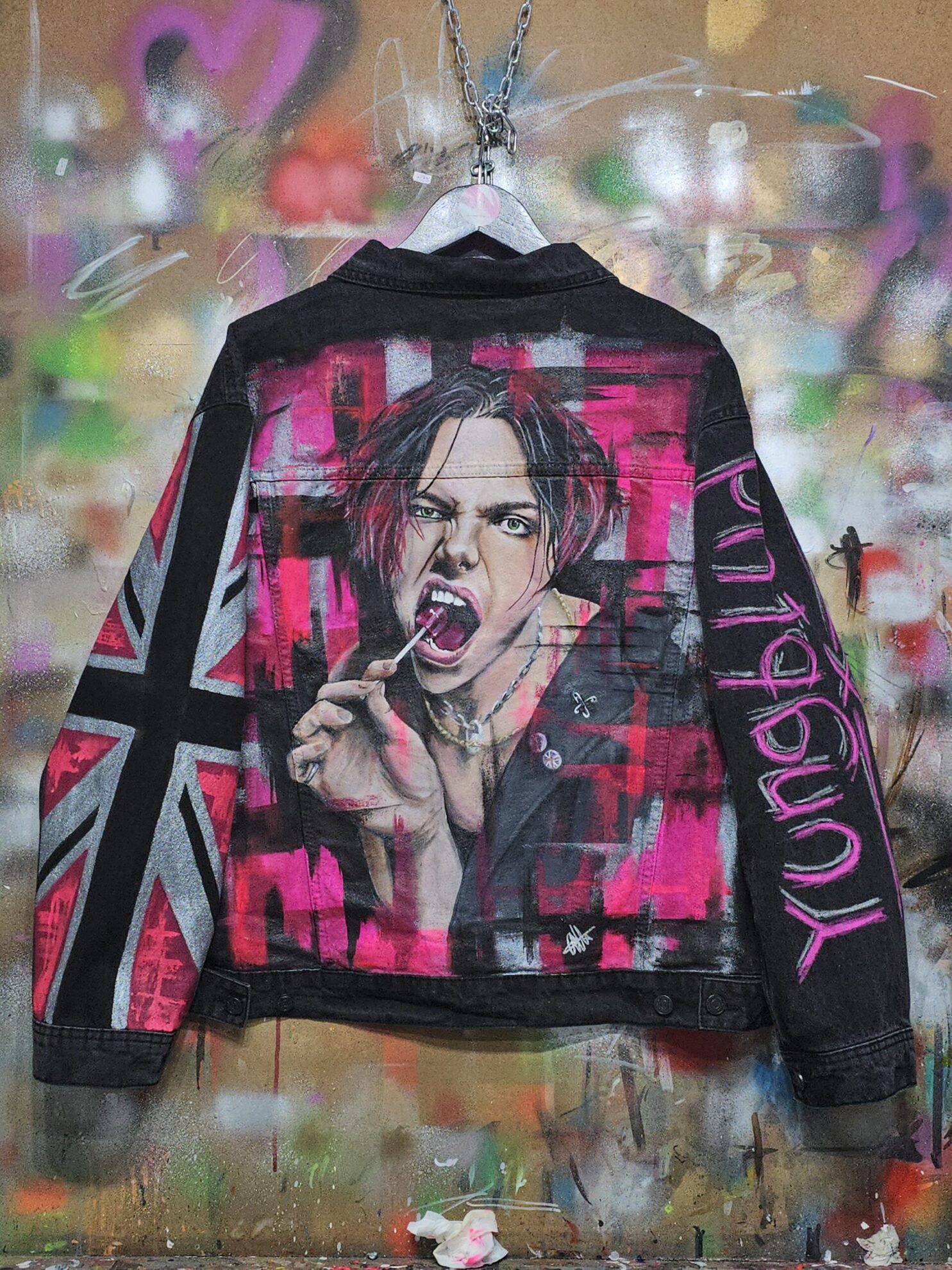 Yungblud Inspired Black Denim Jacket